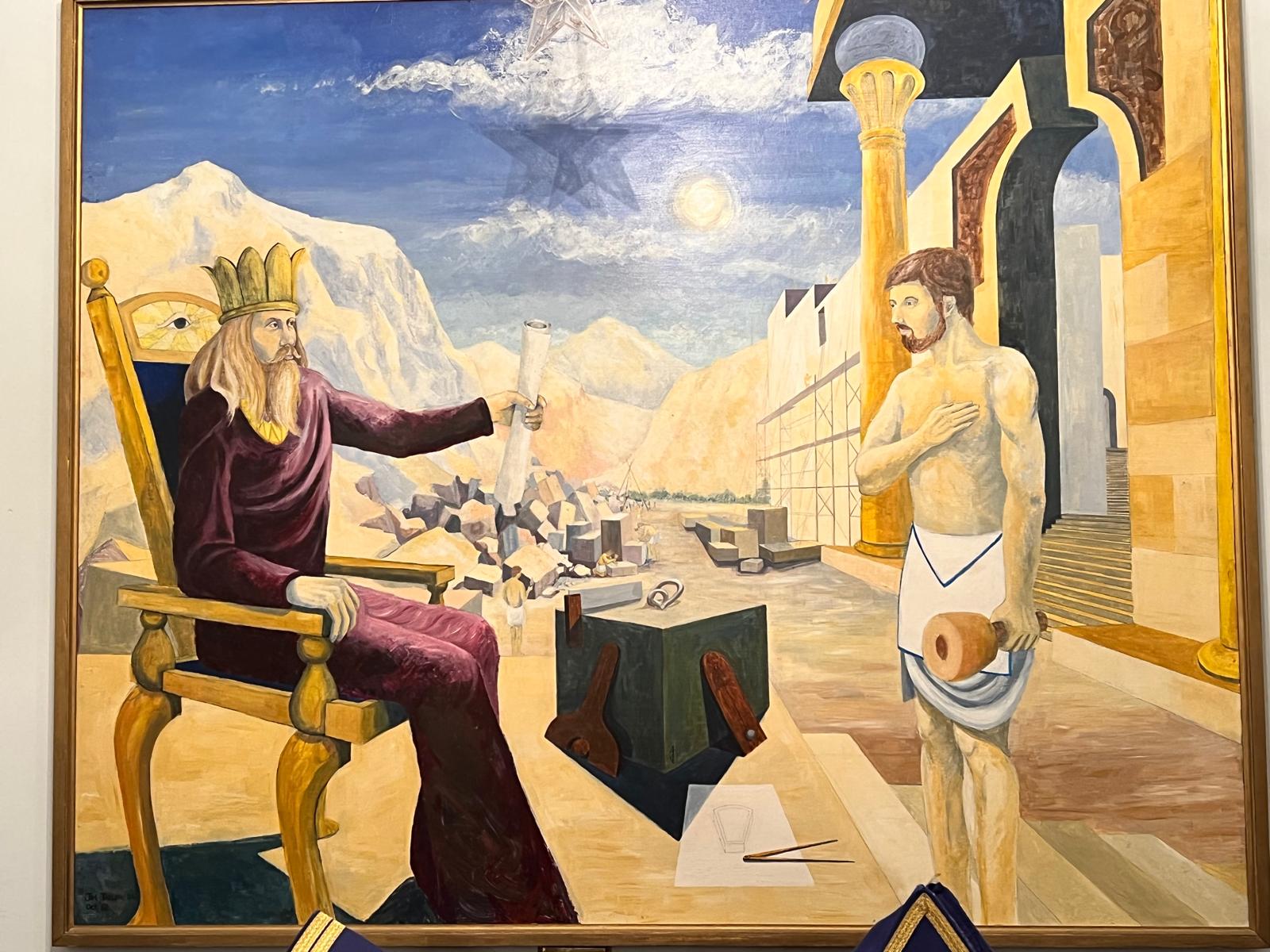 King Solomon Painting at St Olaf by Jim Taylor PM